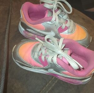 Kids Pink and Gray Sneakers